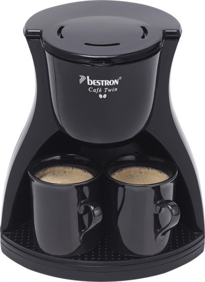 Bestron duo koffiezetapparaat 450W 23 x 19,5 cm zwart 3 delig Bestron duo koffiezetapparaat 450W 23 x 19,5 cm zwart 3 delig