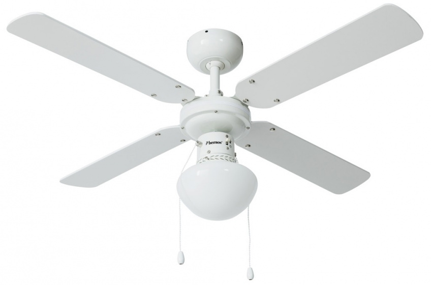 Bestron plafondventilator 102 cm E27 3 standen 50W wit/zwart Bestron plafondventilator 102 cm E27 3 standen 50W wit/zwart