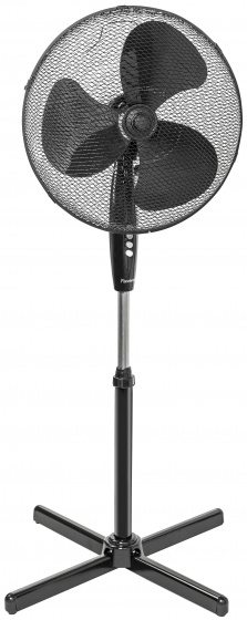 Bestron statiefventilator 45 cm 3 standen 75° rotatie 45W zwart Bestron statiefventilator 45 cm 3 standen 75° rotatie 45W zwart