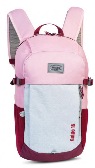 backpack ladies 15 liters 47 x 25 cm textile pink/red