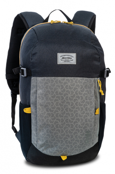 backpack men 15 liter 47 x 25 cm textile black/yellow