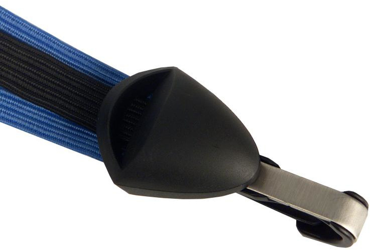 Bibia veiligheidsbinder 50 cm nylon/elastaan blauw/zwart