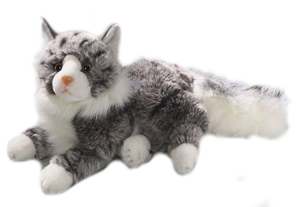 Cuddle Cat Lying Maine Coon cat 30 cm