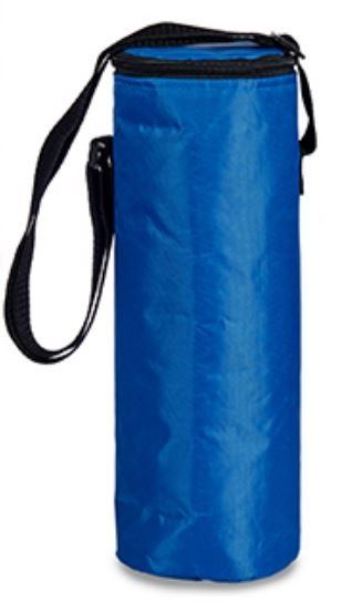 cooler bag for bottle 2 litres 33 x 11 cm polyester blue