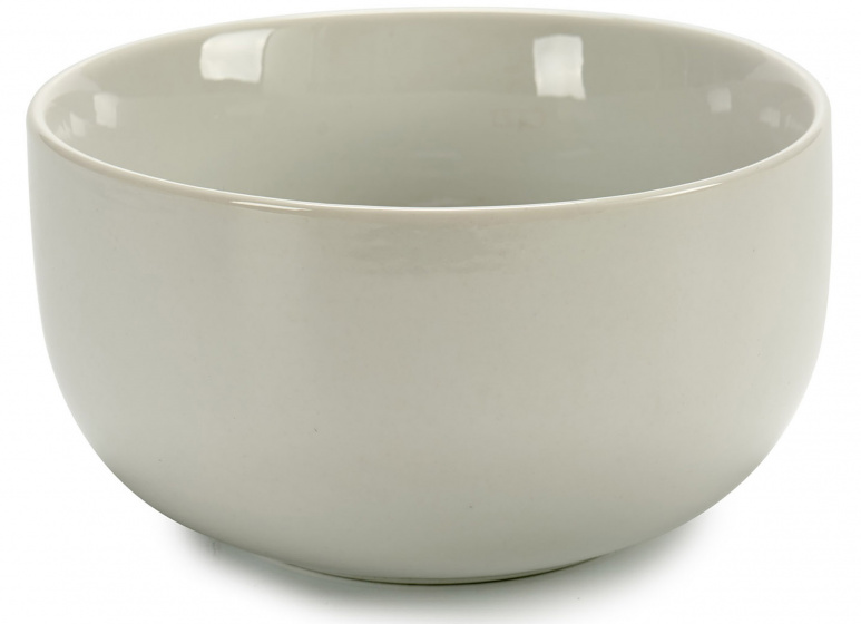 BigBuy miska 850 ml 14 x 7,5 cm porcelánová biela