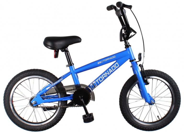 Bike Fun Cross Tornado 16 Inch 34 Cm Junior Terugtraprem Blauw - Foto 1