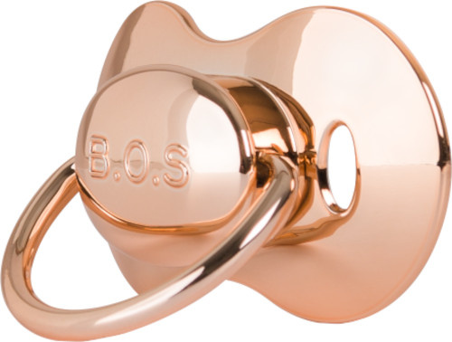 pacifier 3m+ silicone rose gold
