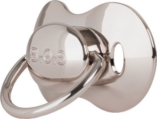 pacifier 3m+ silicone silver grey