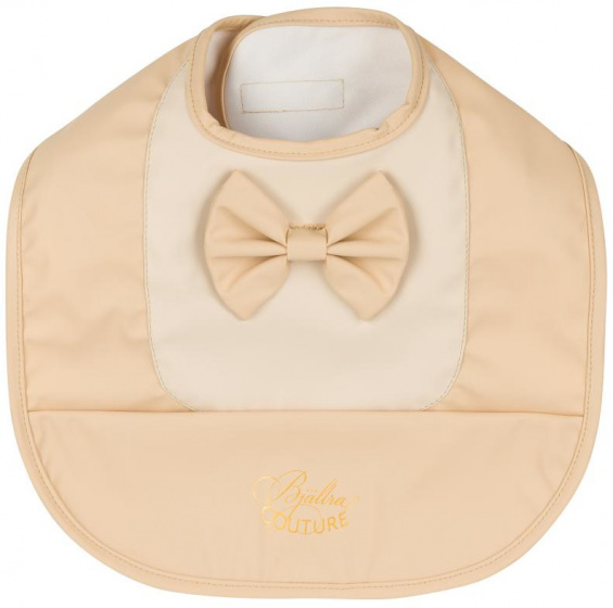 bib Bow junior polyester beige
