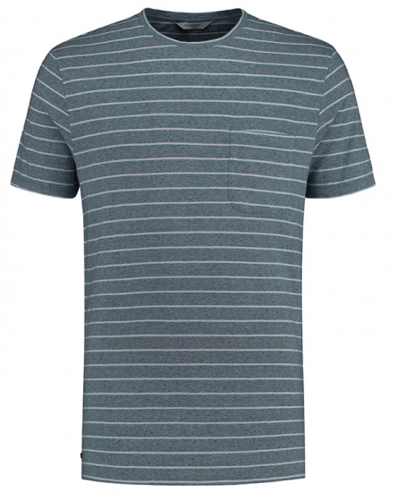 T-shirt Pure Stripe mens tencel grey size S