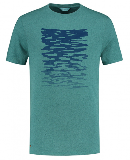 T-shirt Pure Ripple mens tencel green mt S