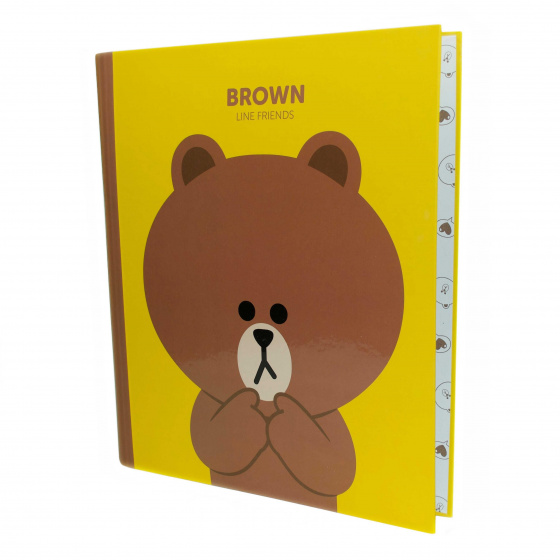 Blueprint Collections Ltd multomap linefriends a4 karton geel