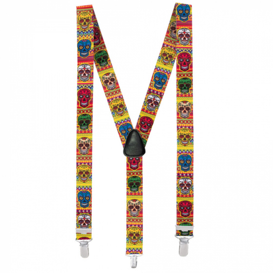 Boland traky Calaveras polyester čierne jednovelka