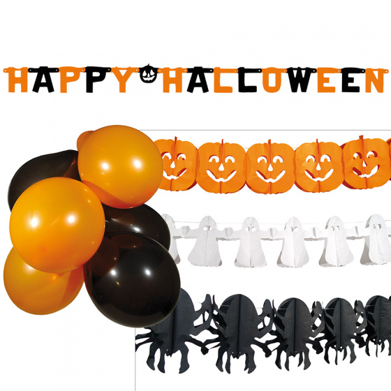 Boland dekoračná sada Halloween Party papier a latex
