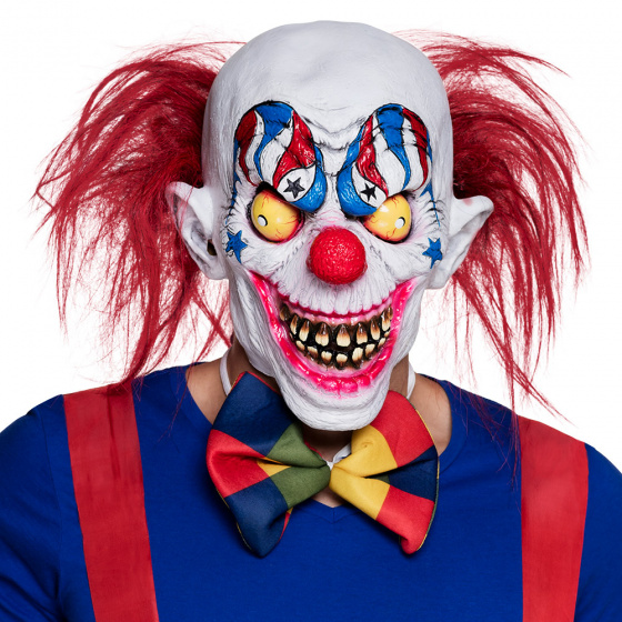 Boland pleťová maska creepy klaun latex jednoveľkosť