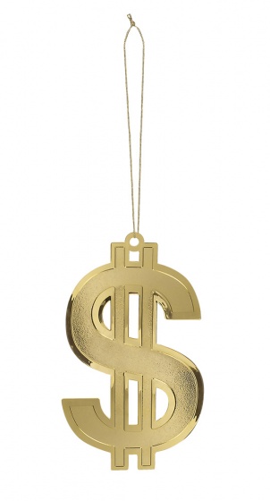 Boland náhrdelník Dollar XXL 24 cm zlatý