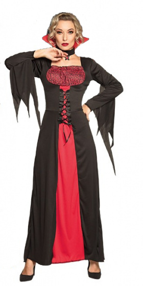 Boland kostým farebná kostra dámska textilná čierno/červená jednovel