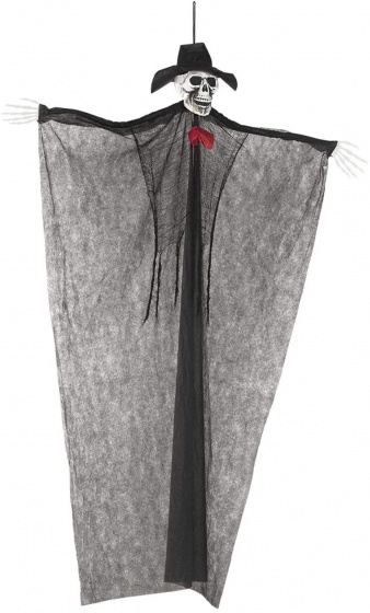 Boland dekorácia Halloween Kostra 220 cm polyester čierna