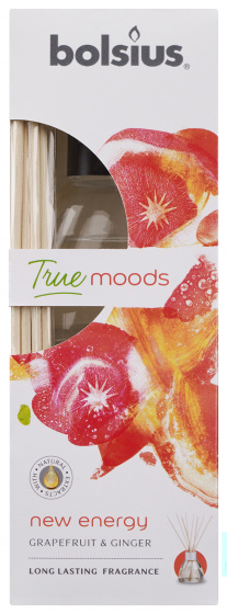 Bolsius difuzér vône True Moods New Energy 45 ml sklo