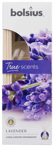 Bolsius vonný difuzér True Scents levanduľa 45 ml pohár