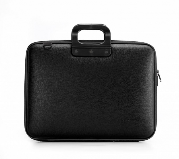 Bombata taška na notebook Maxi 46,5 x 35 cm umelá koža čierna