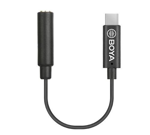 Boya audio adapter by k6 universeel dji osmo pocket 3,5 mm zwart