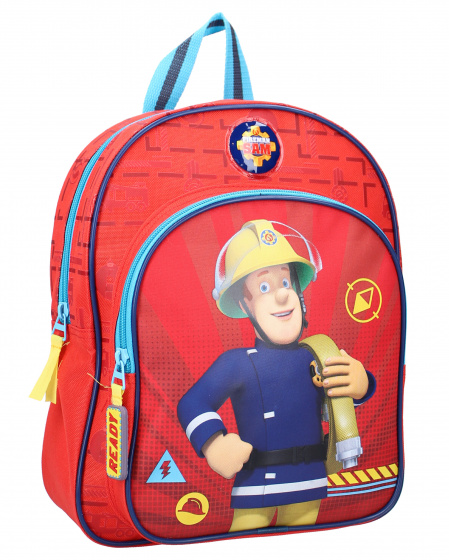Brandweerman Sam rugzak junior 8 liter polyester rood/blauw