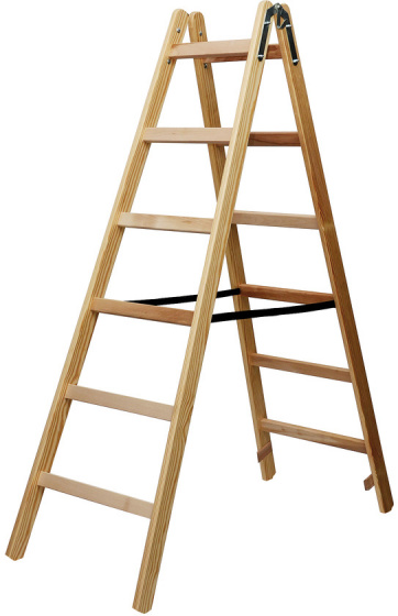 Brennenstuhl domáci rebrík 50 x 12 x 180 cm drevo hnedý