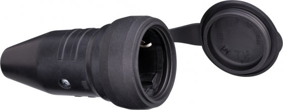 Brennenstuhl koppeling 230V/16A IP44 11 x 7,5 cm rubber zwart Brennenstuhl koppeling 230V/16A IP44 11 x 7,5 cm rubber zwart