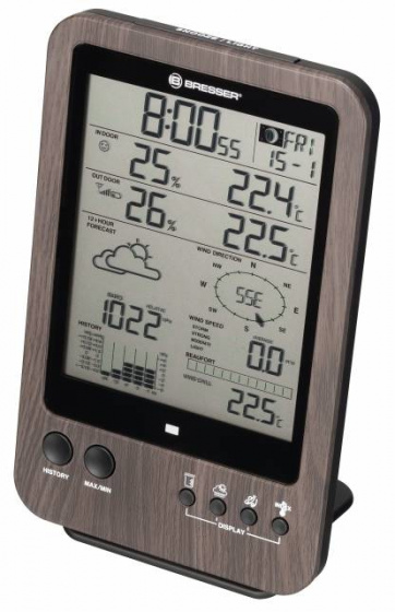 Bresser základňová stanica pre meteostanicu 5 v 1 12 x 19 cm hnedá