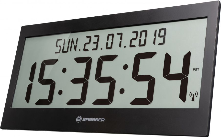 Bresser meteostanica MyTime Jumbo LCD 37 x 18,6 cm čierna