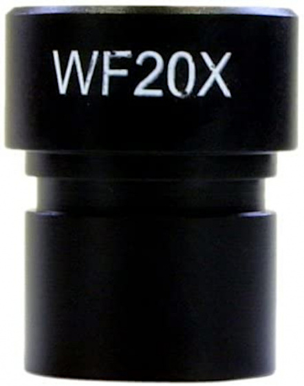 eyepiece wide angle WF 20x steel 23.2 mm black
