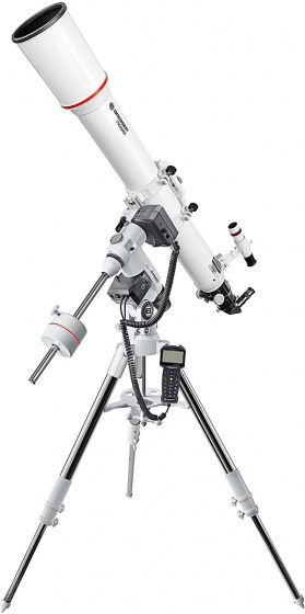 Bresser teleskop AR-102L/1350 Exos-2/EQ5 hliník/nehrdzavejúca oceľ biela