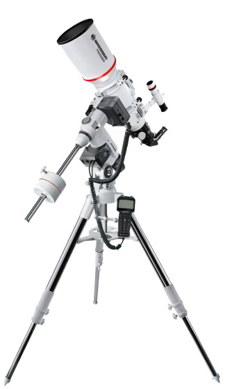Bresser ďalekohľad AR-102S / 600 Exos2 / EQ-5 hliník / nerez oceľ biela