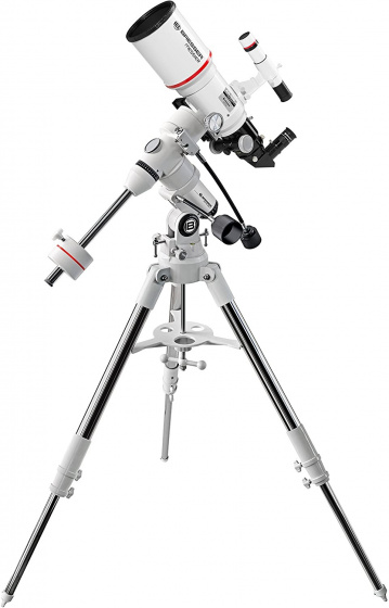 Bresser teleskop AR-102XS/460 Exos-1/EQ4 nerez/hliník strieborná/biela