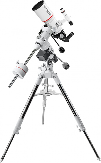 Bresser teleskop AR-102XS/460 Exos-2/EQ5 hliník/nehrdzavejúca oceľ biela