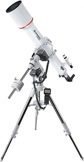 Bresser teleskop AR102/1000 Exos2 hliník/nehrdzavejúca oceľ strieborná/biela
