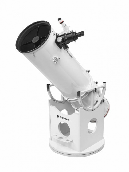 Bresser teleskop Messier Dobson parabolický 10 palcový oceľový biely