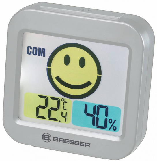 Bresser termo/vlhkomer MyTime Smile 8 x 3 x 7,7 cm sivý