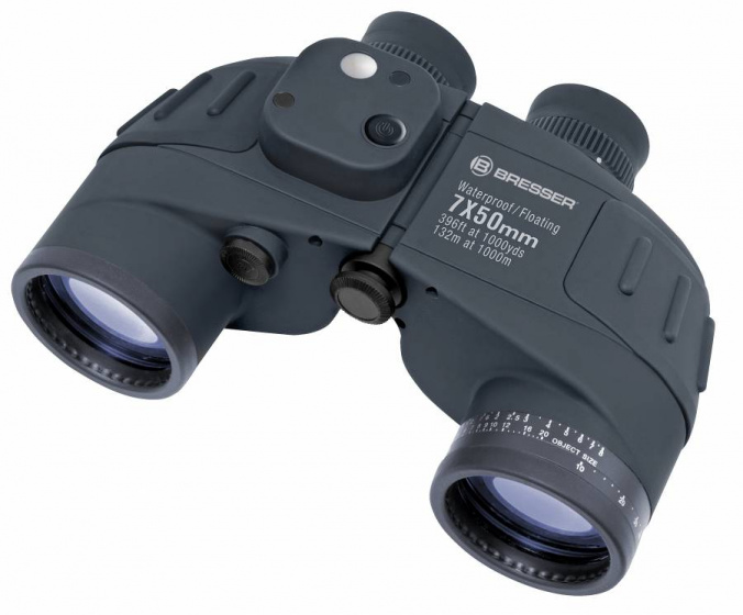 Bresser ďalekohľad Nautic 7x50steel 15,6 x 13,3 cm čierny 5-dielny
