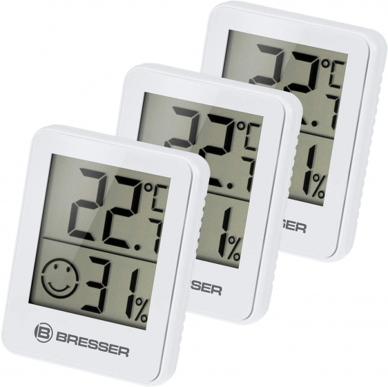 Bresser thermometers Temeo Hygro 58 mm wit 3 stuks Bresser thermometers Temeo Hygro 58 mm wit 3 stuks