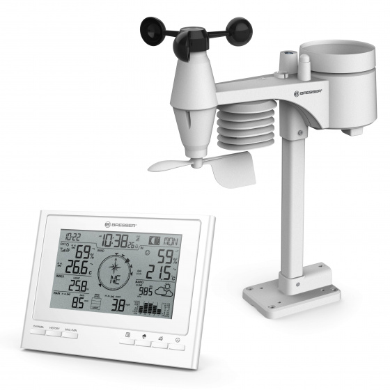 Bresser meteostanica ClimateScout digitálna 39,3 cm biela 2 ks