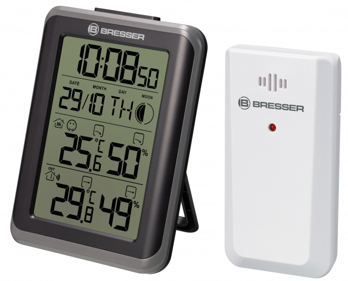 Bresser meteostanica MyClimate Thermo 8 x 11 cm čierna 3-dielna