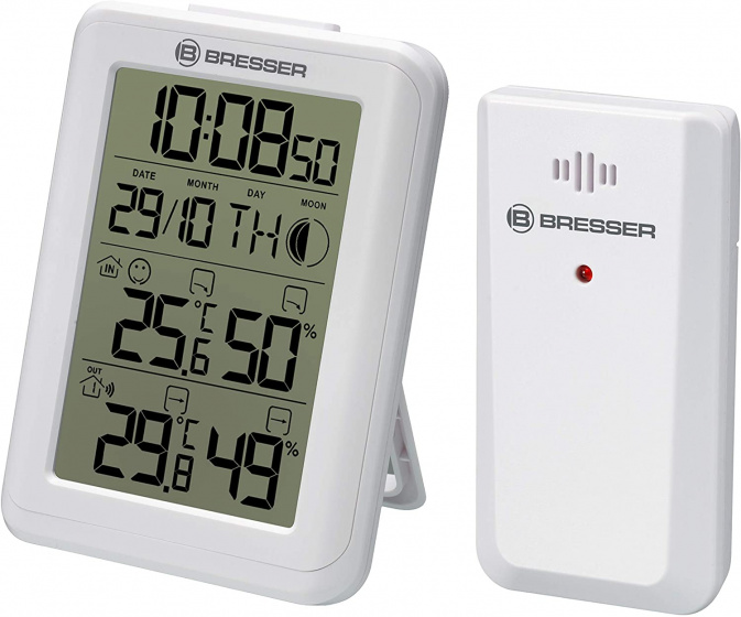 Bresser meteostanica MyClimate Thermo 8 x 11 cm biela 3-dielna