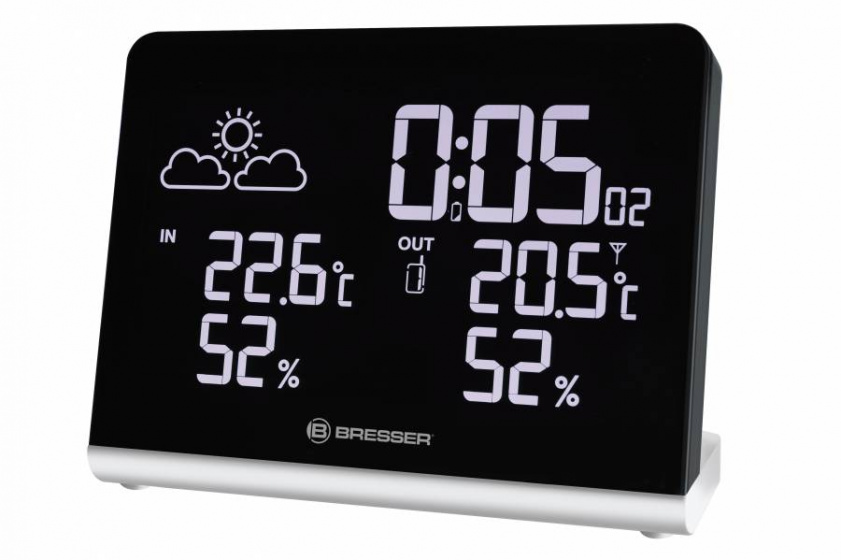 Bresser meteostanica Temeo TB14 cm čierna 3dielna