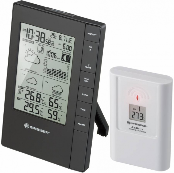 Bresser meteostanica TemeoTrend FSX 10 x 2 x 16 cm čierna
