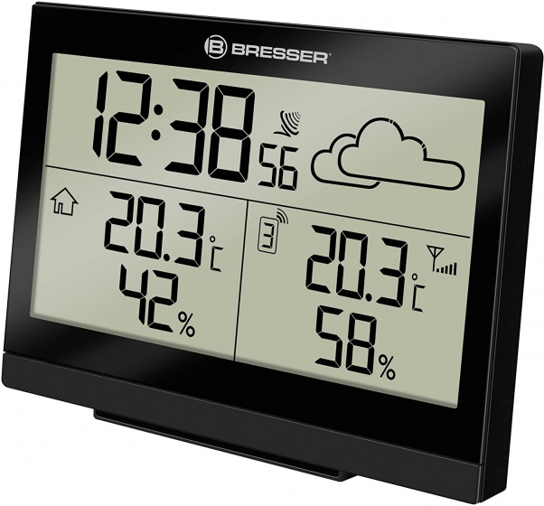 Bresser meteostanica TemeoTrend LG 14 cm čierna 2diel
