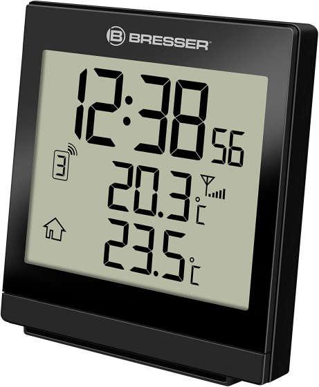 Bresser meteostanica 9TemeoTrend SQ.8 cm čierna 2-diel