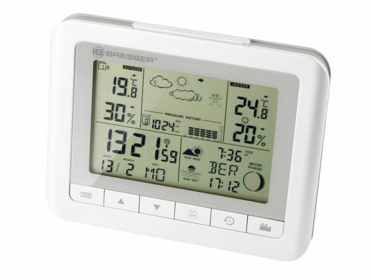 Bresser meteostanica TemeoTrend WF 16,5 x 3 x 13 cm biela 3-diel