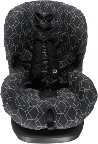 Briljant Baby autostoelhoes 1+ Deco junior katoen antraciet Briljant Baby autostoelhoes 1+ Deco junior katoen antraciet